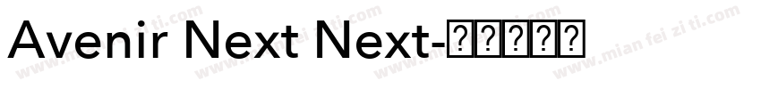 Avenir Next Next字体转换